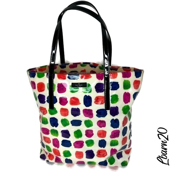 Kate Spade Paint Brush Stroke Tote and Wallet Rare Set Daycation - Picture 5 of 14